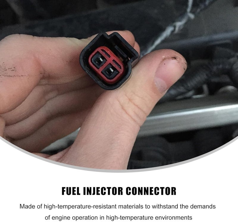 MTRPS 4 PCS Car Fuel Injector Connector, EV6 EV14 Standard Motor Product Socket Replacement with Harness, Auto Injector Connectors Pigtail Plug Wire for Most Cars SUVs Trucks - Image 3